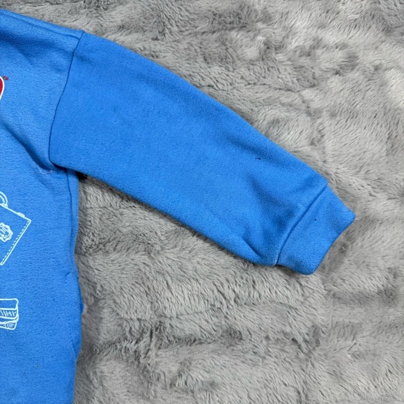 Vibrant Blue Paddington Bear Hoodie with Fun Graphic Design - Picture 7 of 7